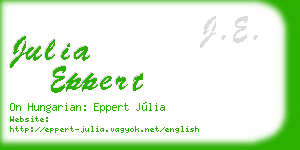 julia eppert business card