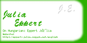 julia eppert business card